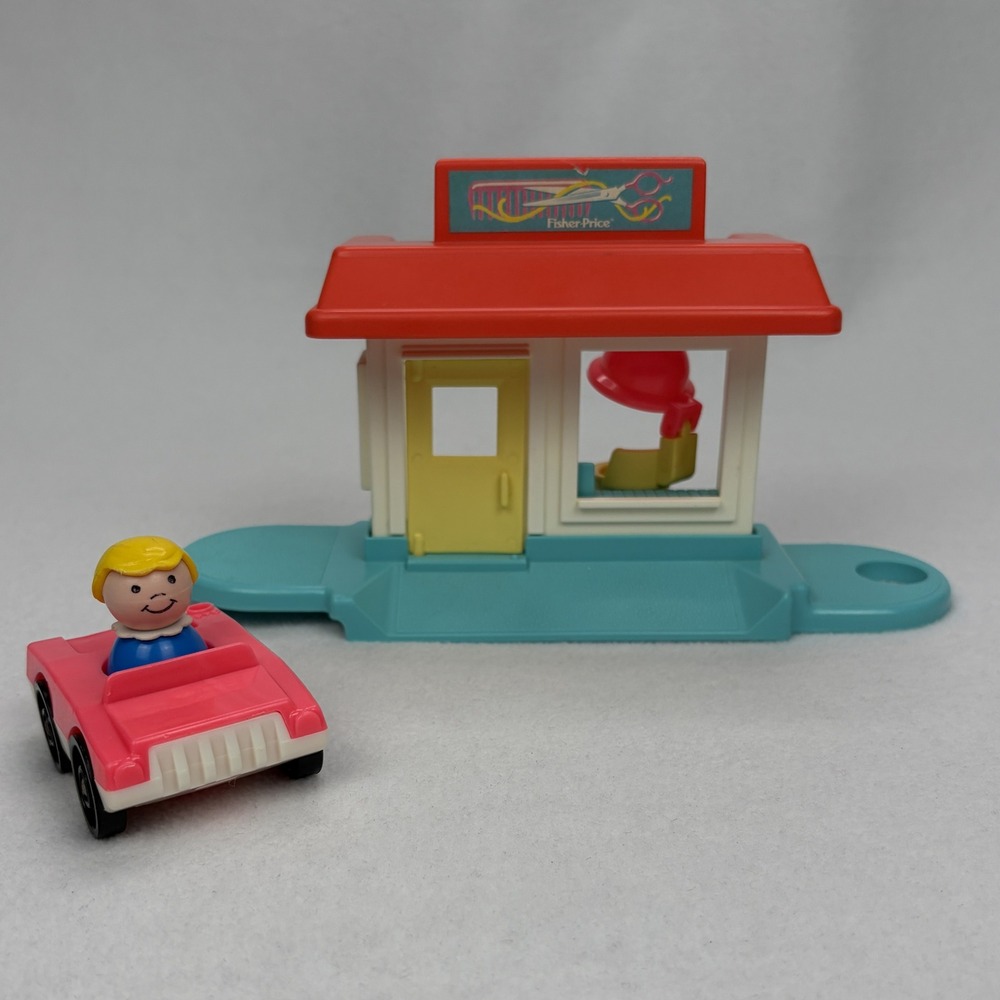 Vintage 1990 Fisher-Price Original Little People Beauty Salon #2453